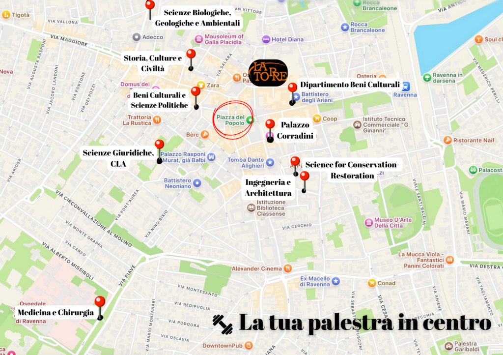 ALLENARSI a pochi passi dalla tua università