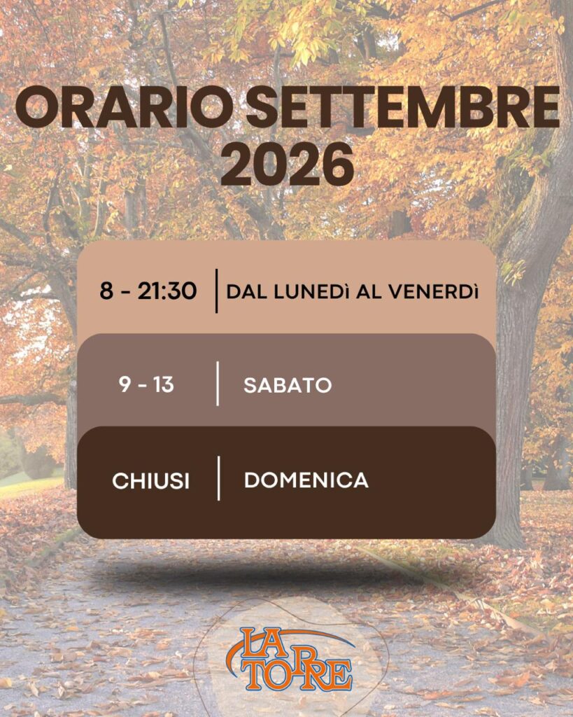 Orario Settembre 26